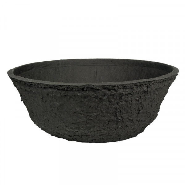 Pflanzschale aus Black Biolit®, 40 cm Durchmesser