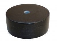 Sockel aus Granit Impala schwarz, Durchmesser 15 cm